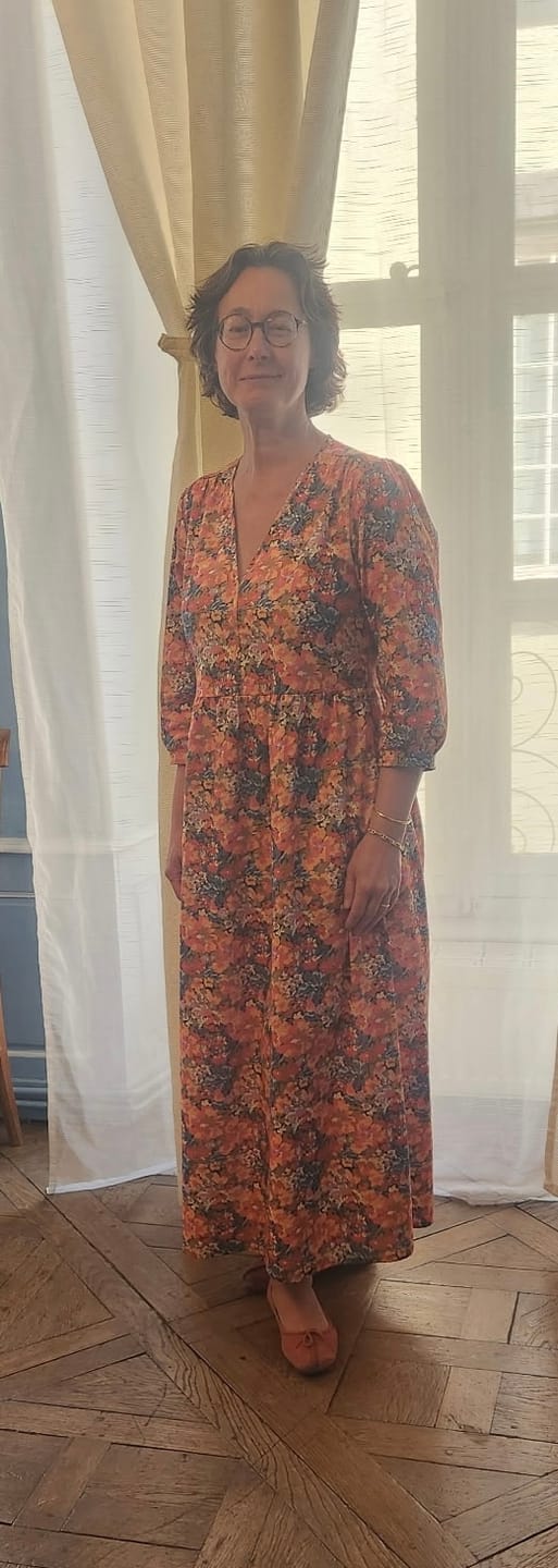 Customer photo review of Robe Agathe - Coton Flammes Botaniques