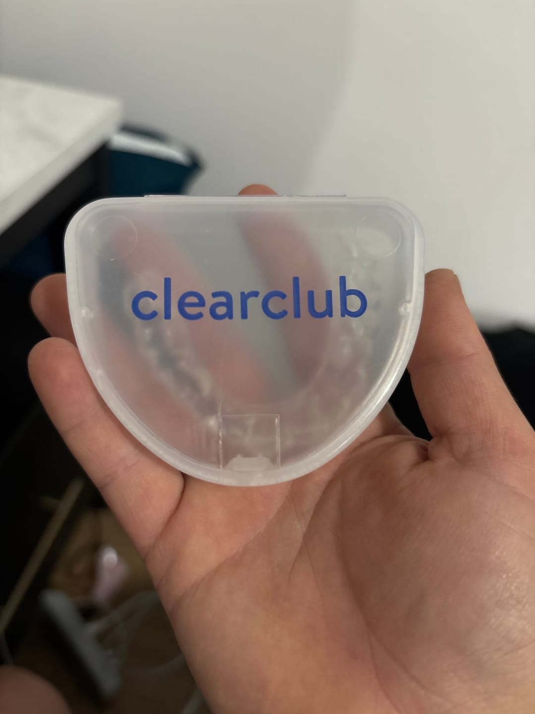 Customer photo review of Clear Custom Night Guard
