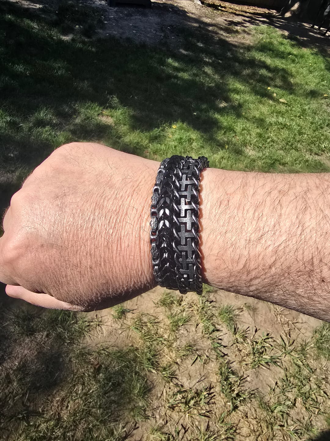 Customer photo review of Connected At The Cross Bracelet