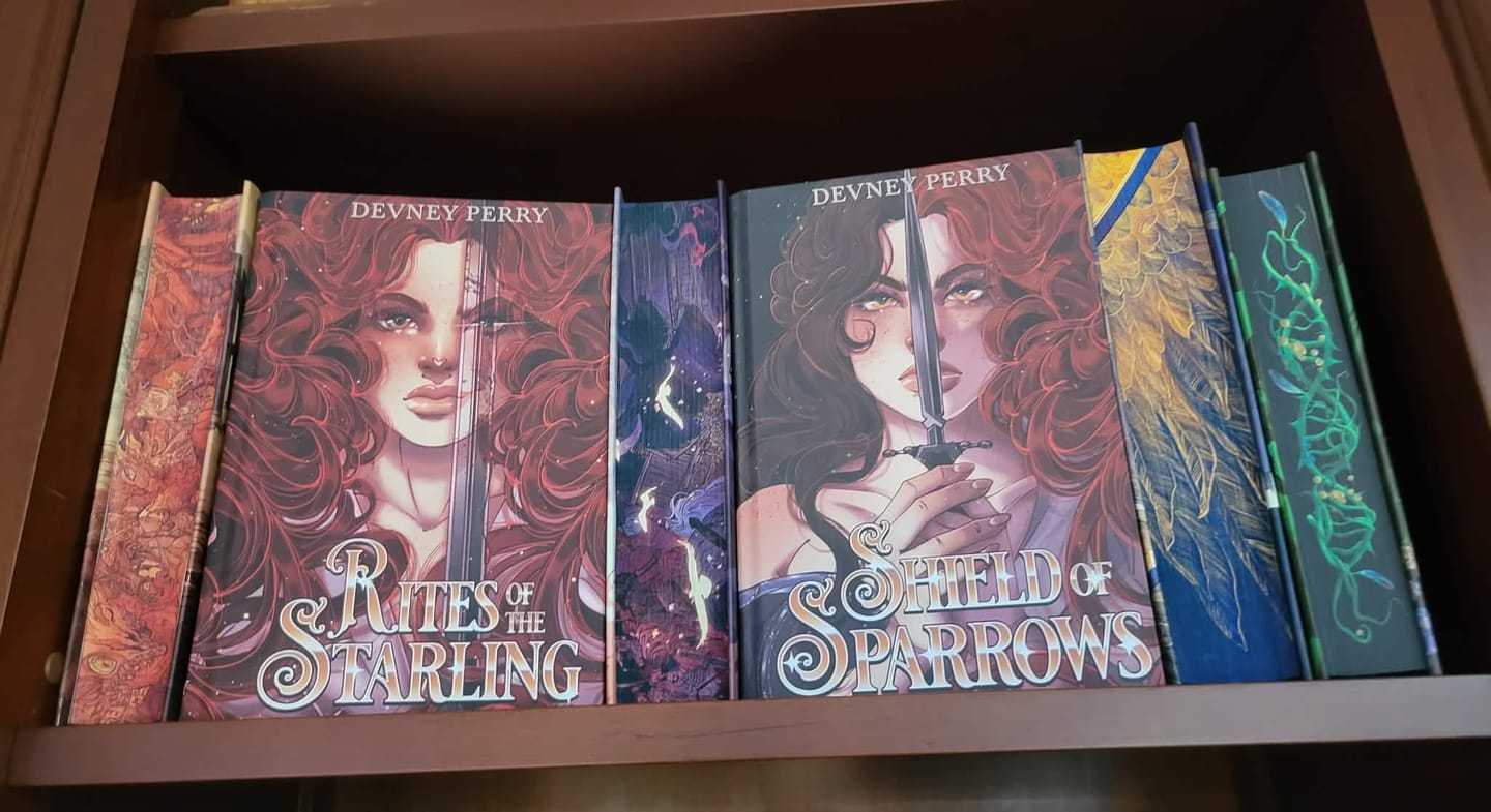 Customer photo review of PS Hardcover SE Rites of the Starling by Devney Perry