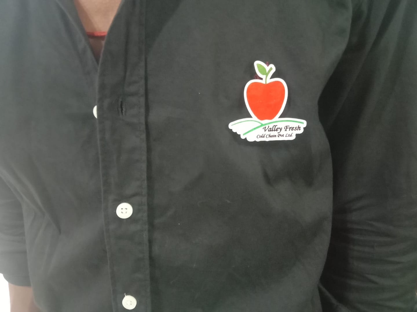 Customer photo review of Customized Magnetic Badge | Wear Your Brand | PrintMine.in