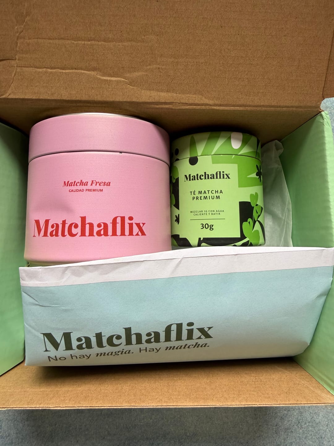 Customer photo review of Té Matcha Premium Fresa