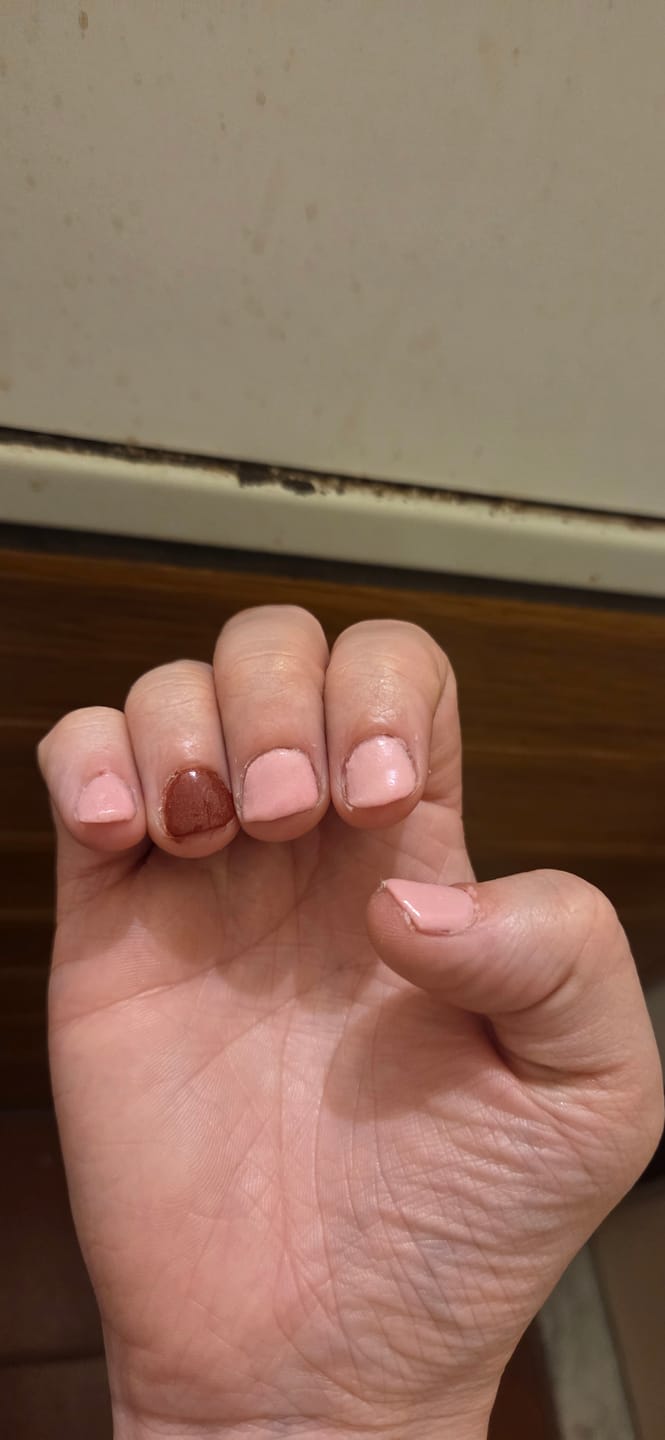 Customer photo review of Christmas Red Dipping Powder