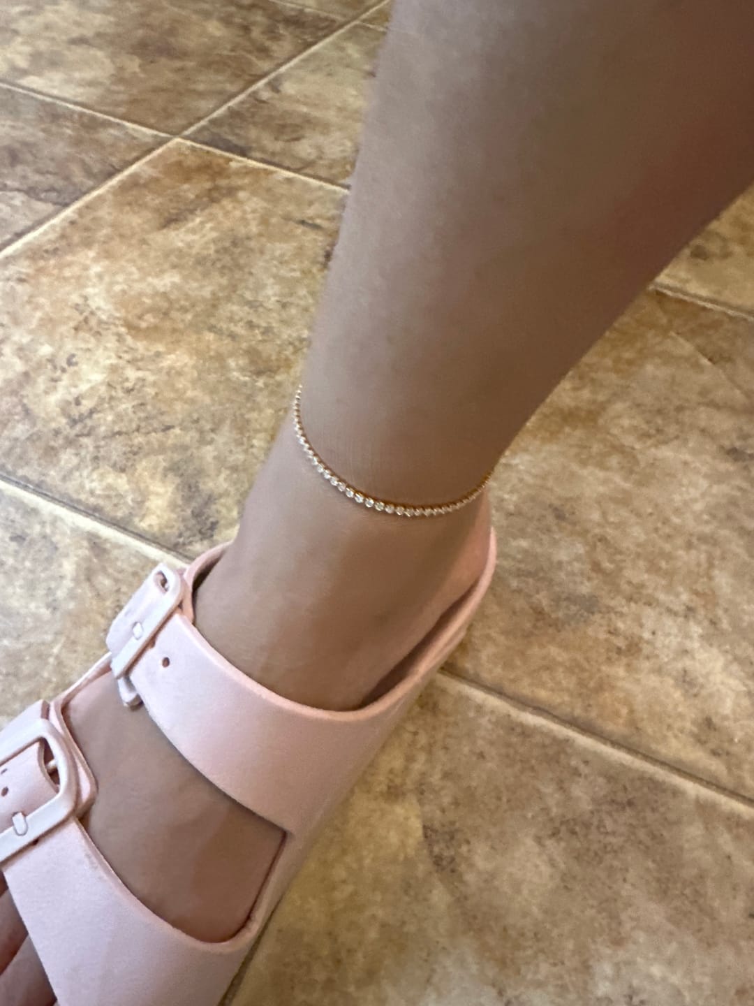 Customer photo review of Tennis Anklet - 2mm