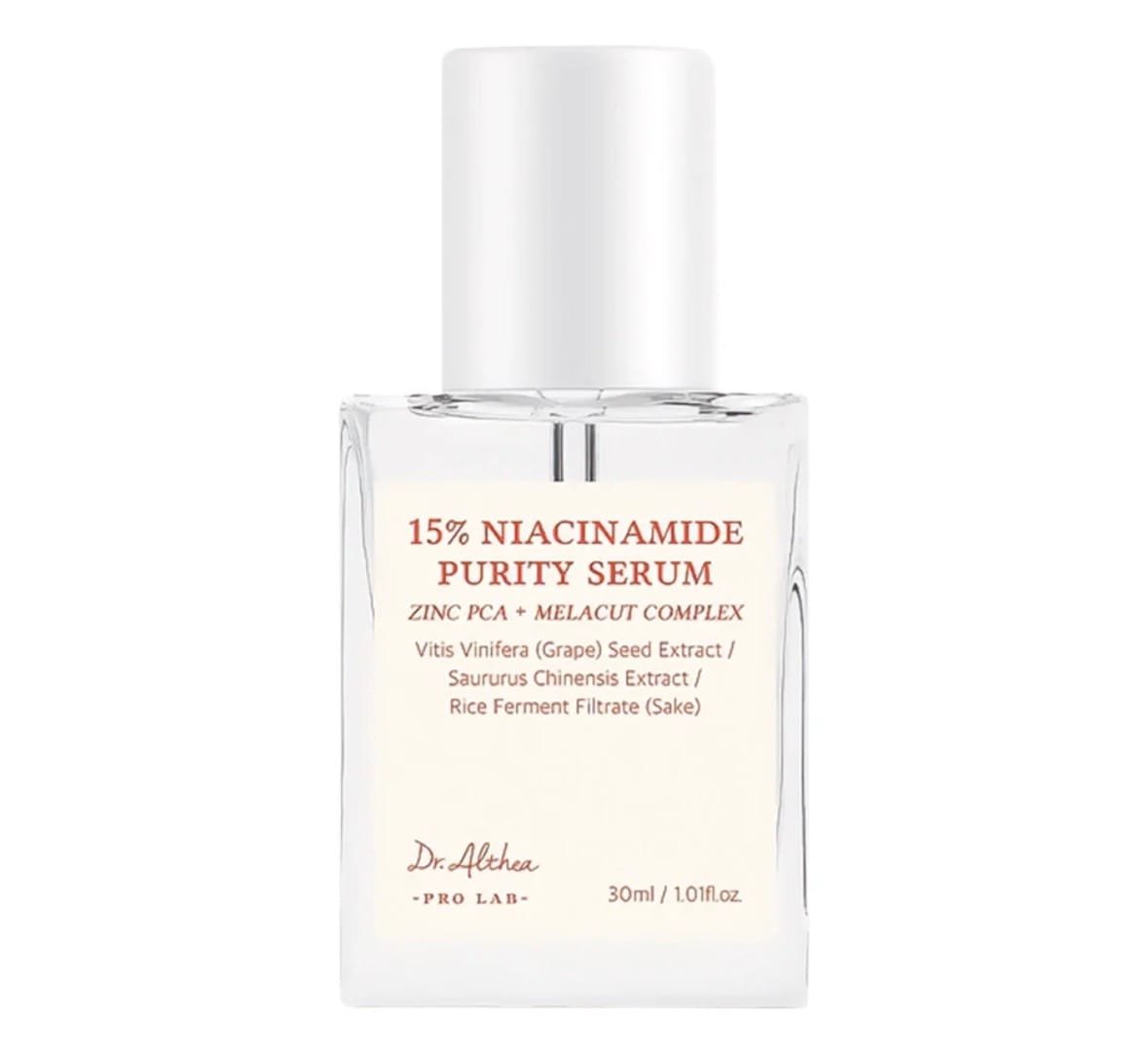 Customer photo review of Balinošs serums ar niacinamīdu un cinku Dr. Althea Niacinamide Purity Serum