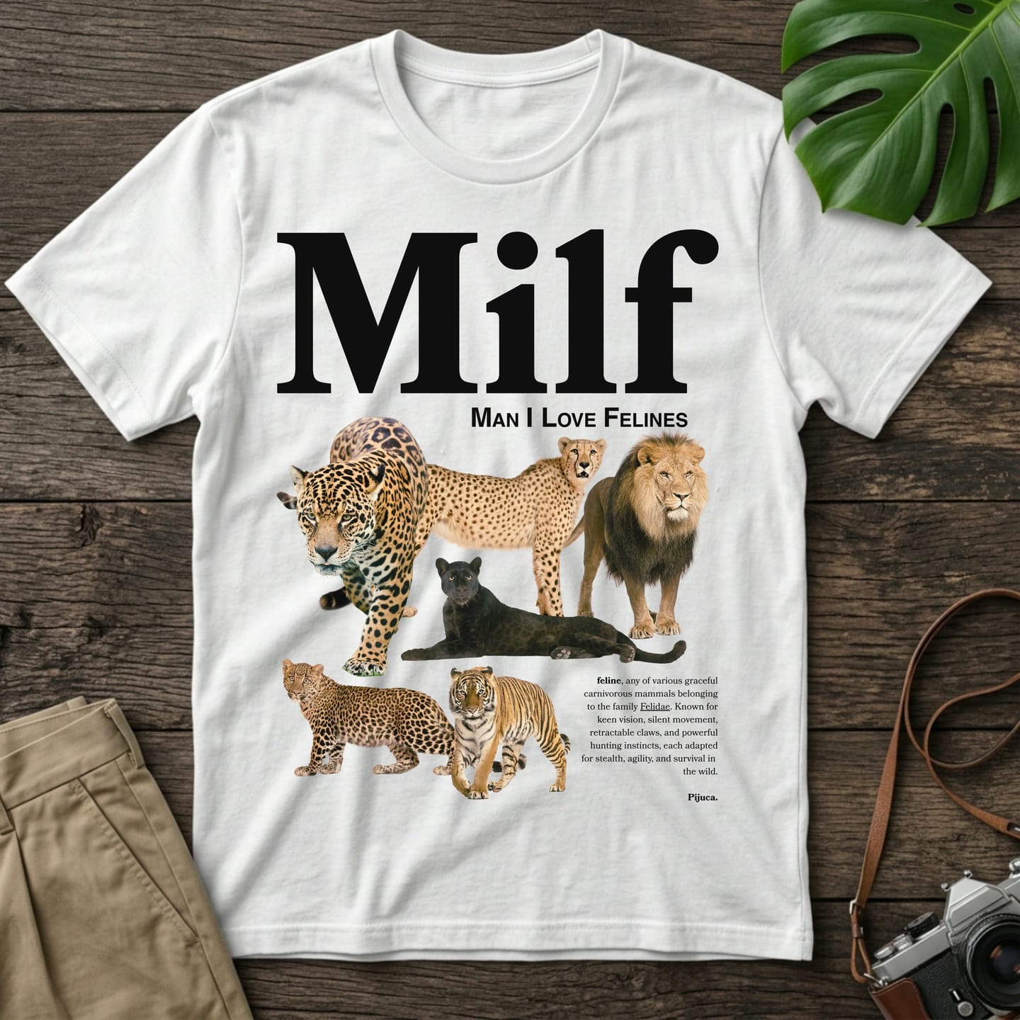 Customer photo review of Felines Milf Organic T-Shirt