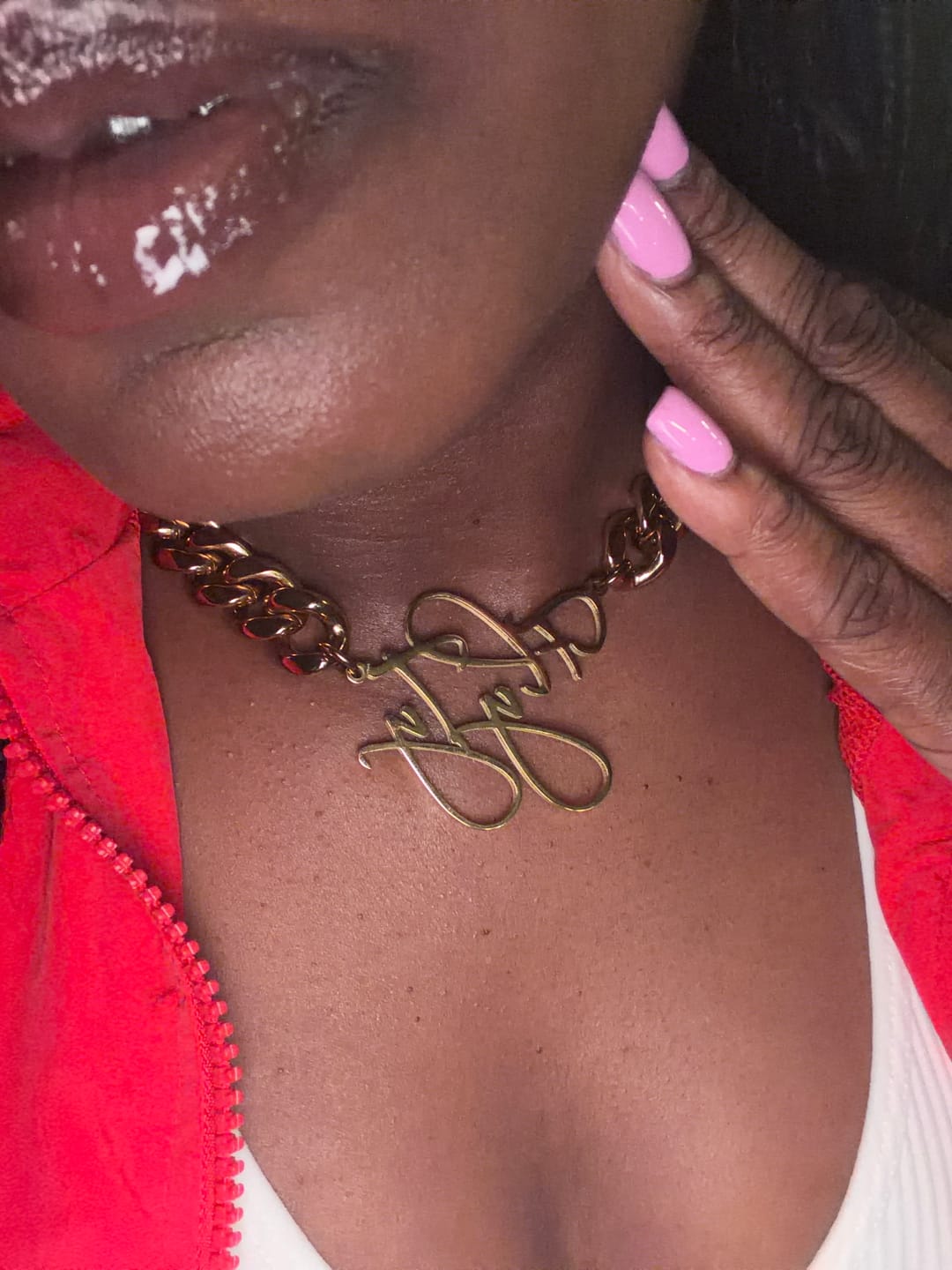 Customer photo review of Custom | Adorn Cuban Necklace (16mm)