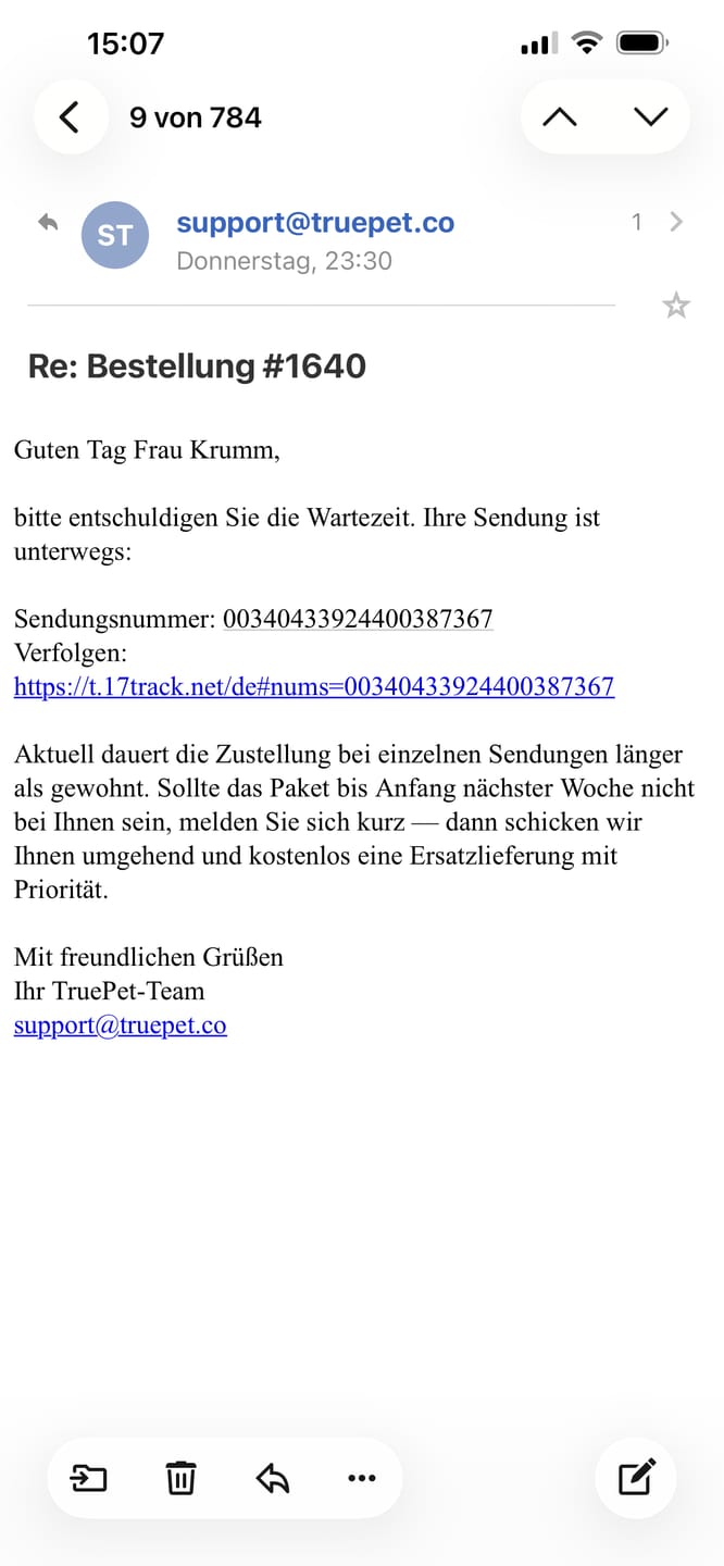 Customer photo review of TruePet Kühlmatte für Hunde & Katzen | Selbstkühlend ohne Strom | XS bis 2XL