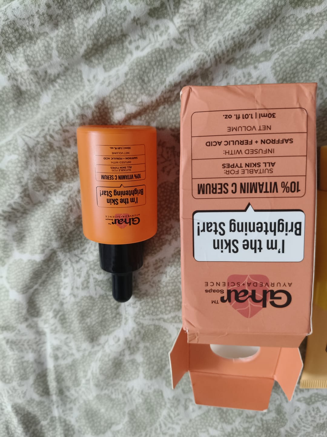 Customer photo review of 10% vitamin C serum to Brighten Your Skin
