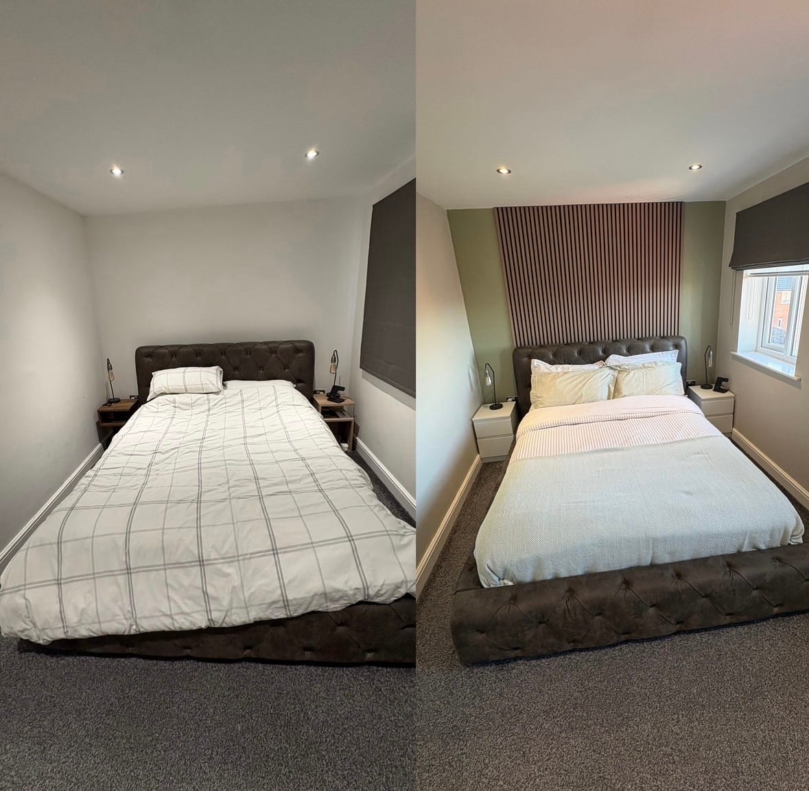 Customer photo review of Premium Acoustic Wall Panels - Natural Oak