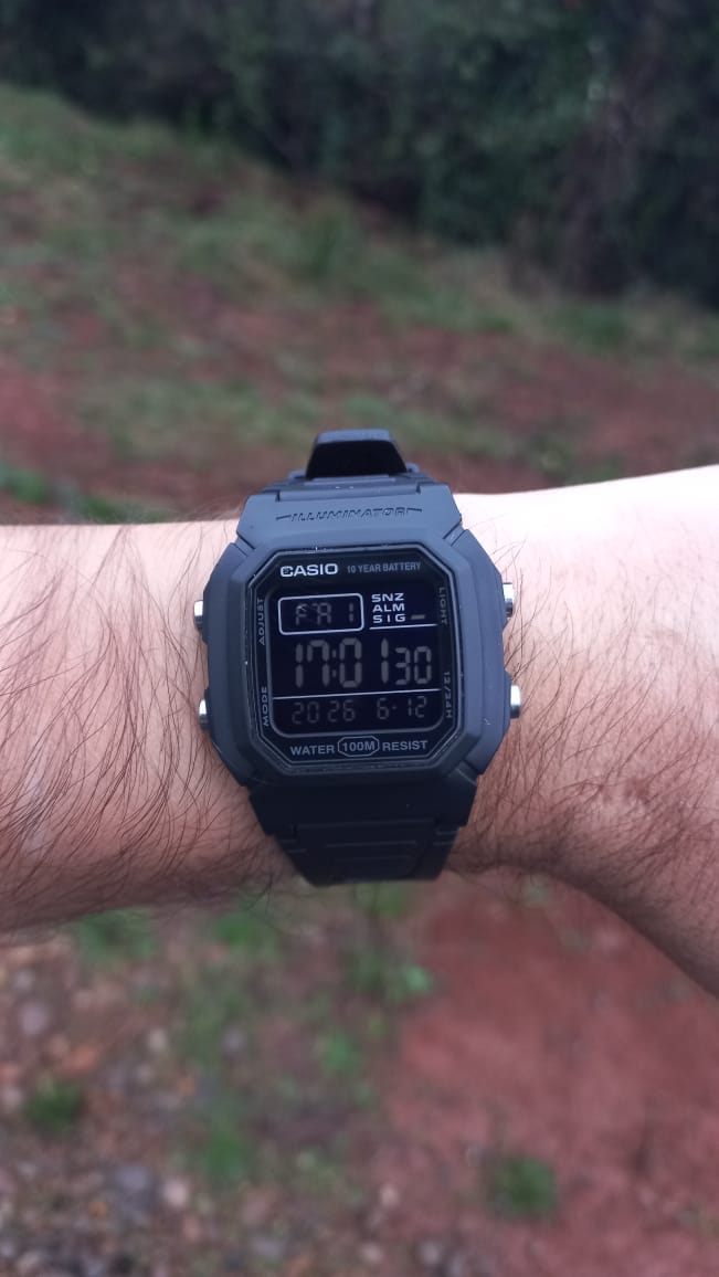 Customer photo review of Reloj Casio Vintage W-800H-1BV Negro Pantalla Negativa