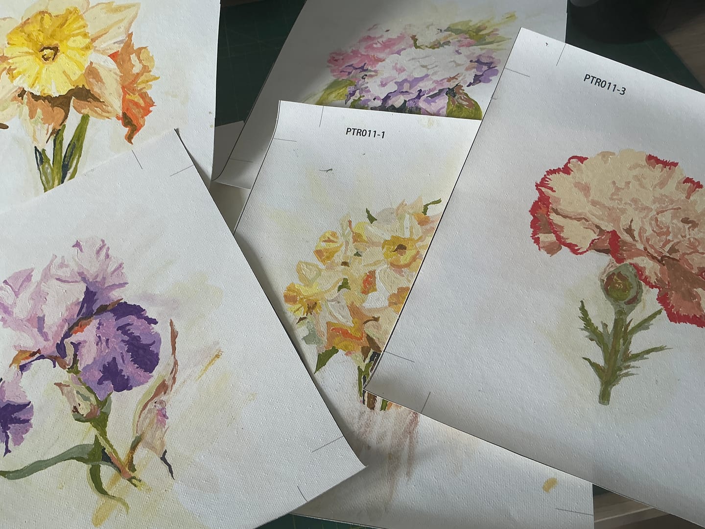 Customer photo review of 6 Mini Paintings - Flowers Set 2.0