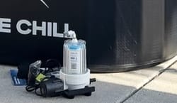 Customer photo review of Cold Plunge Water Filter Upgrade