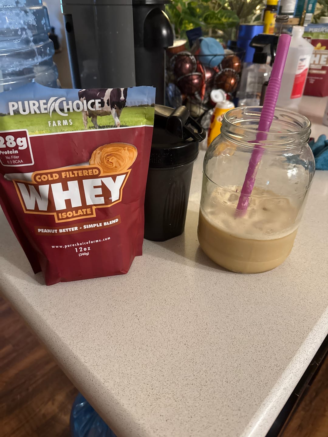 Customer photo review of Whey Protein Isolate Flight   Try 5 flavors!