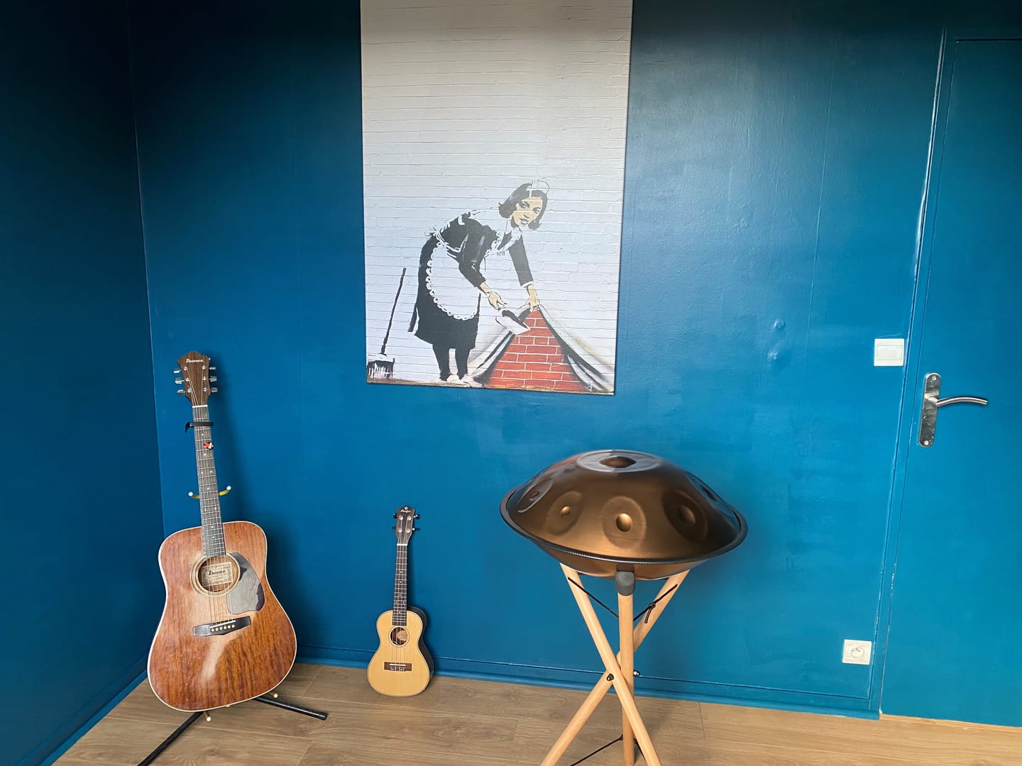 Customer photo review of Tableau Banksy Femme De Ménage