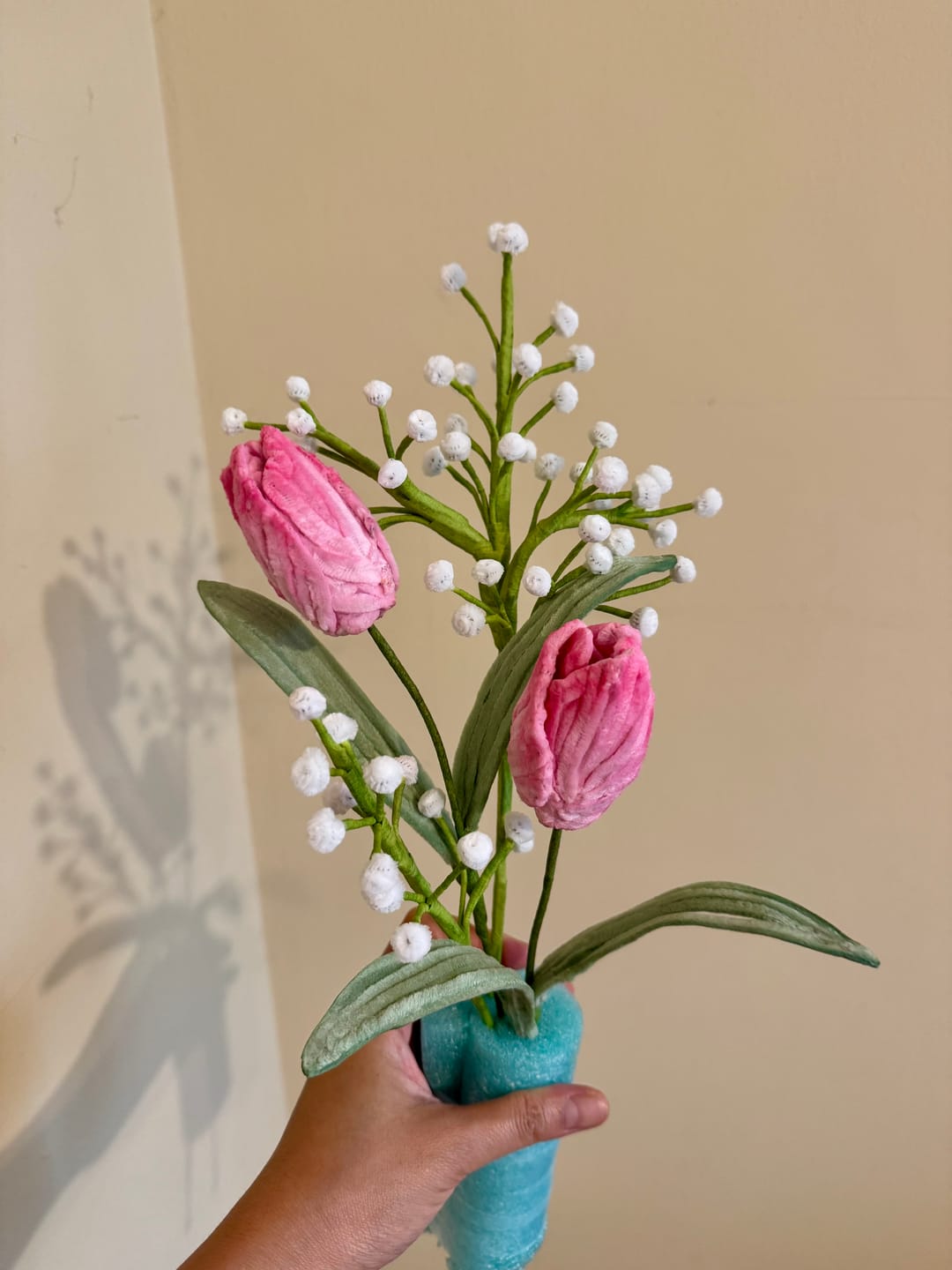 Customer photo review of Extra Dense Chenille Stem Pipe Cleaners | ~100pcs Single Color | Professional Flower Making