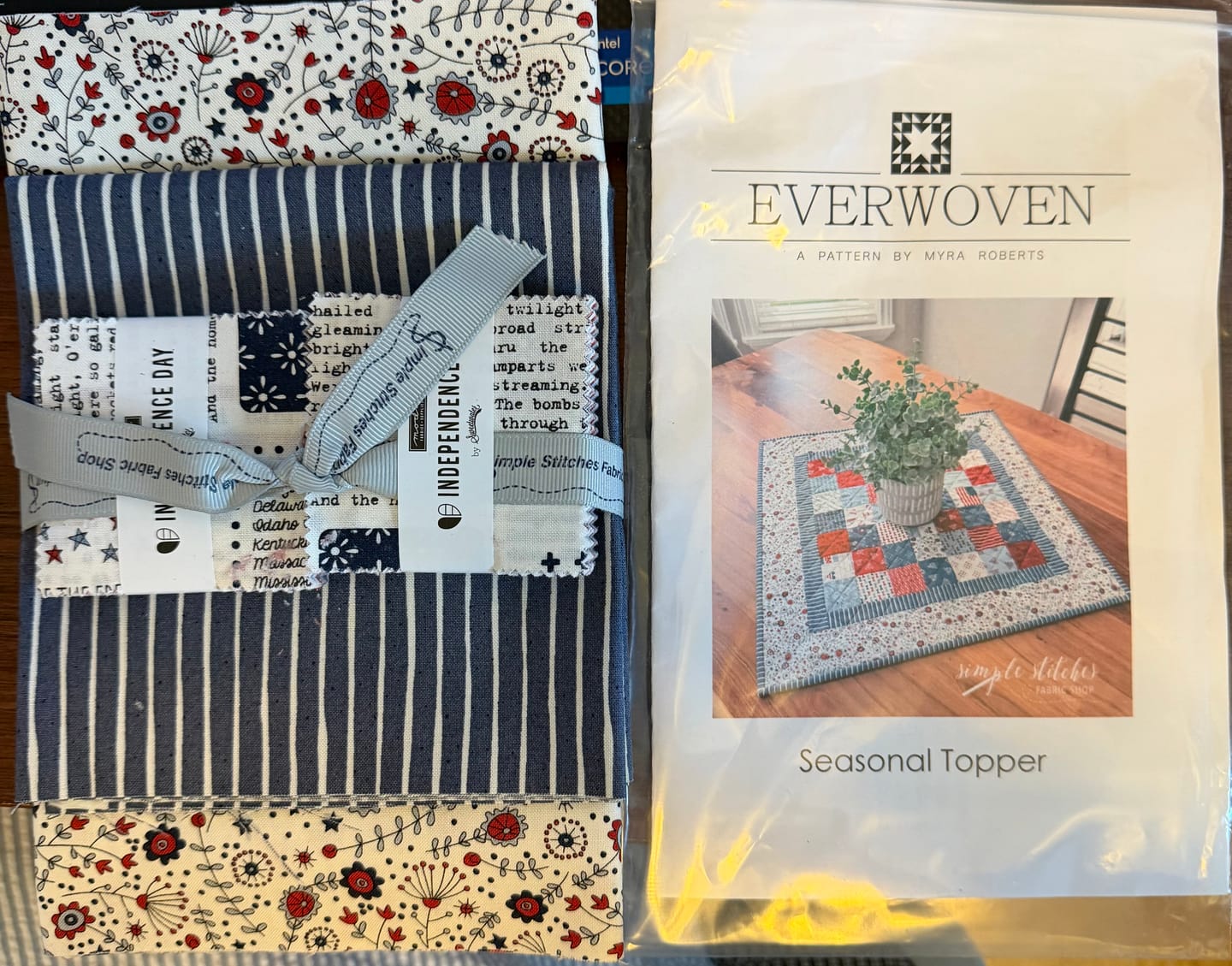Customer photo review of Independence Day Seasonal Topper Kit - House Backing