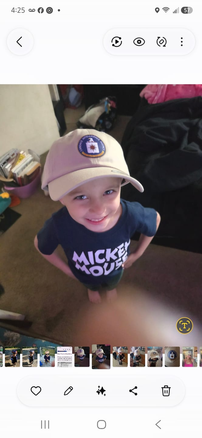 Customer photo review of Candace Intelligence Agency Hat