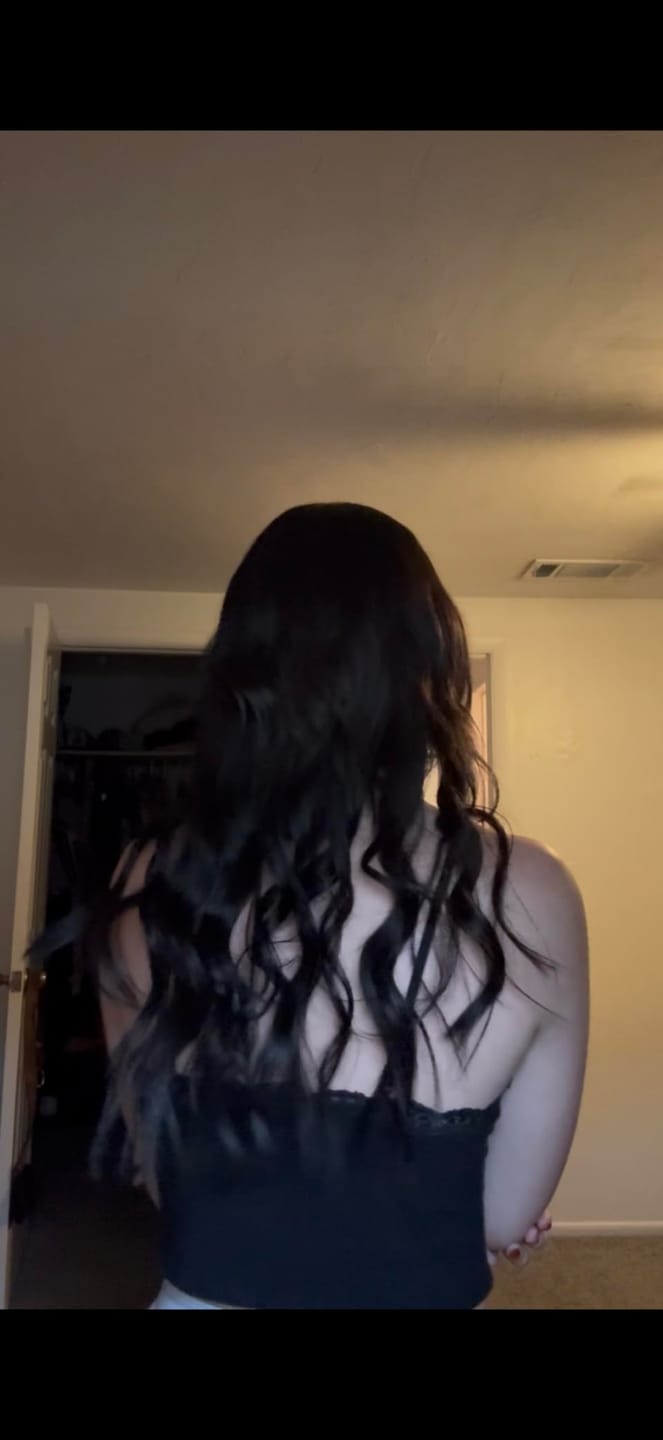 Customer photo review of Top Virgin Hair Machine Weft Brazilian 100% Human Hair Sew In Bundles Jet Black (#1)