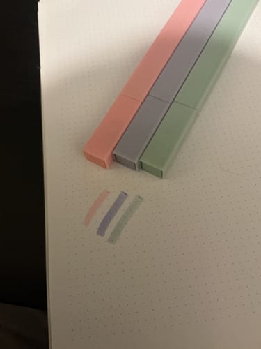 Reseña con foto de un cliente sobre Set Destacadores Color Pastel Back To School