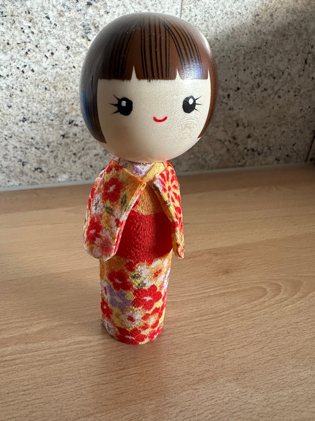 Customer photo review of Japanische Kokeshi Puppe - Komachi