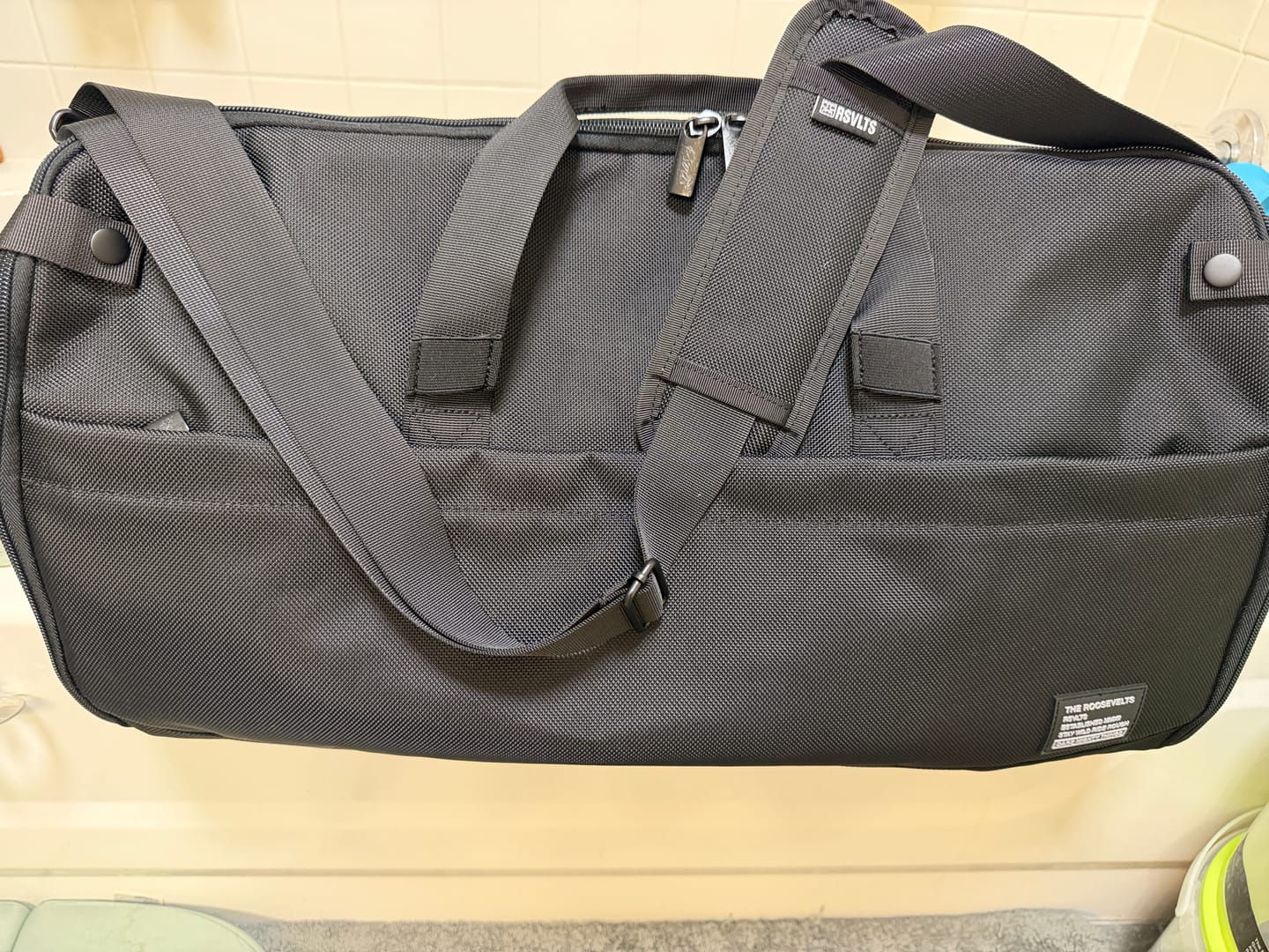 Customer photo review of Black – Garment Duffel