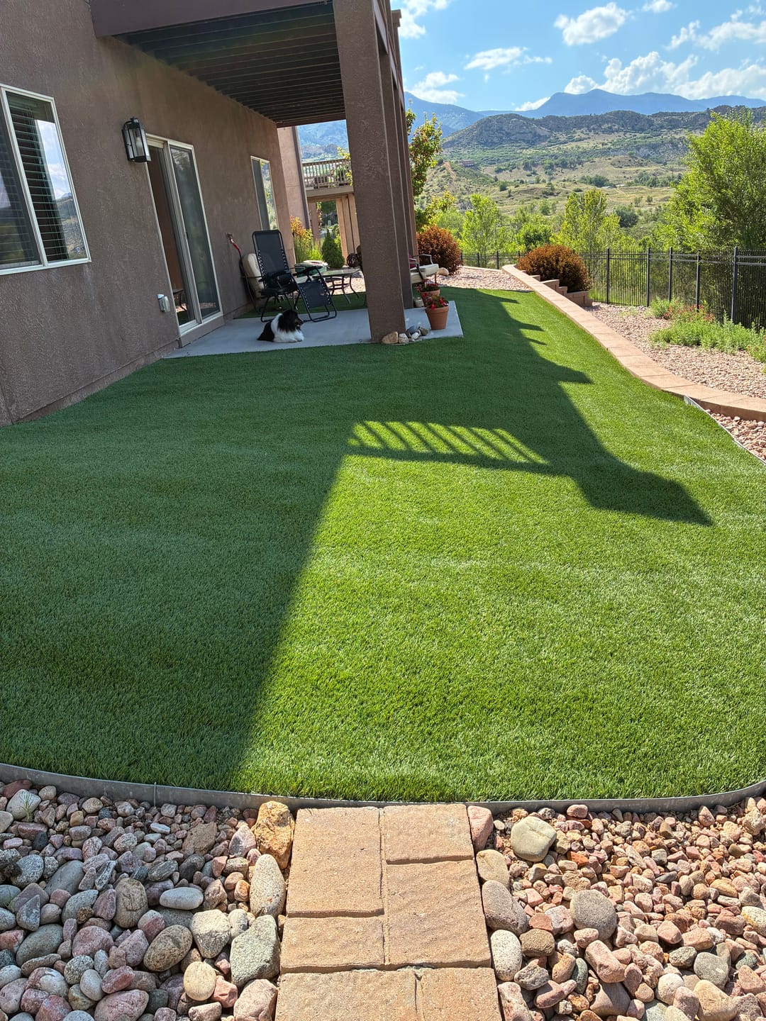 Customer photo review of LawN Order Enzyme Based Turf, Grass & Concrete Cleaner, 32 Oz