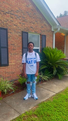 Customer photo review of Beat Us! T-Shirt White