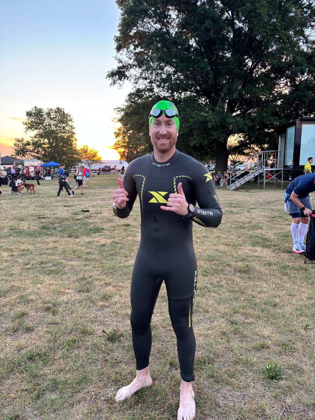 Customer photo review of NanoClear™ Recon Swim Goggles Tinted Mirror - (Black)