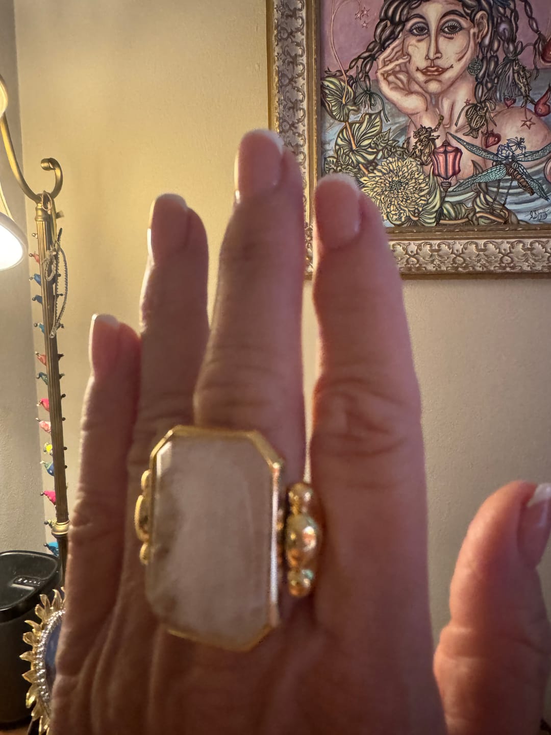 Customer photo review of Marique French Vintage Crystal Ring