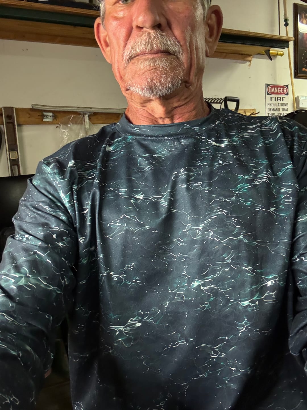 Customer photo review of Performance Fishing Long Sleeve - Deep Dusk Musky - TBT111