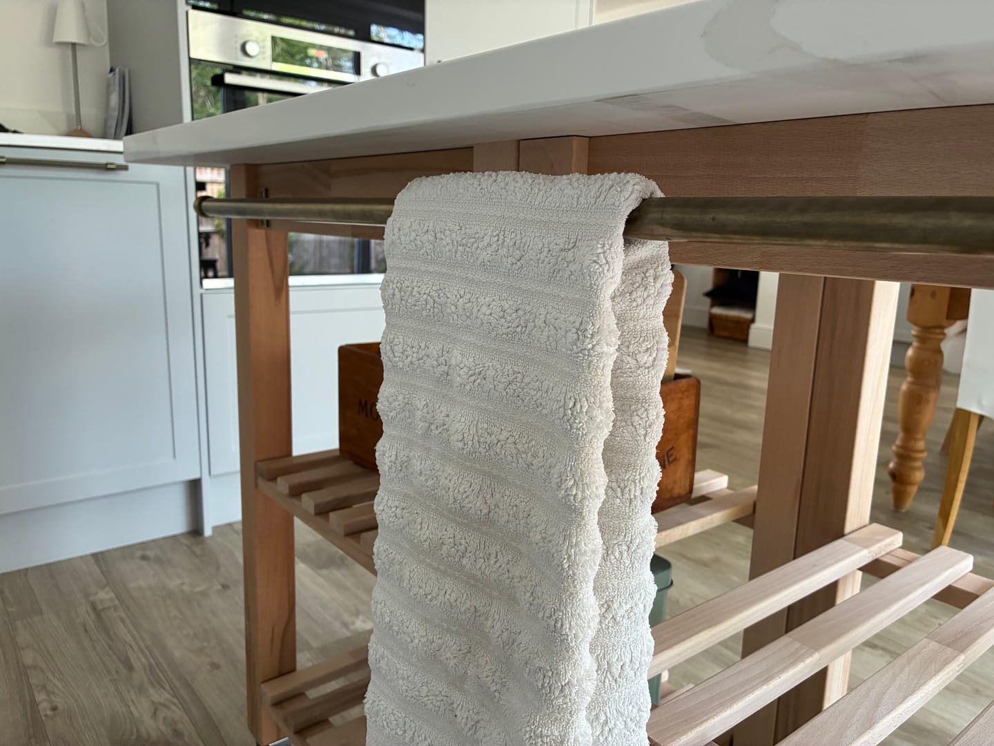 Customer photo review of Solid Brass Towel Rail