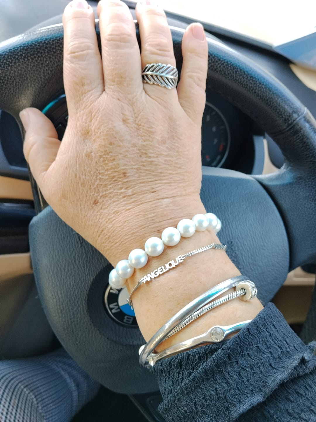 Customer photo review of Custom Name Bracelet