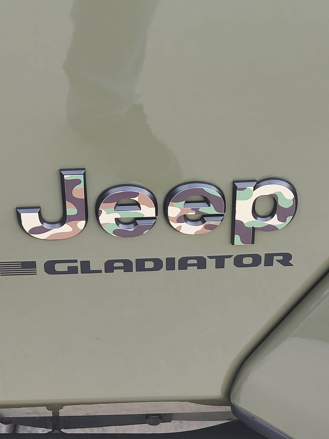 Customer photo review of JEEP Gladiator Emblem Overlay Decal Set | Fits 2020+ Jeep Gladiator