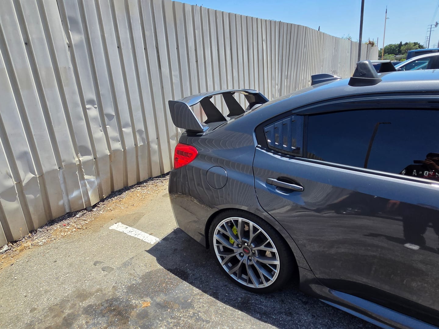 Customer photo review of Wing Stabilizer for 2015-2021 STI Sedan