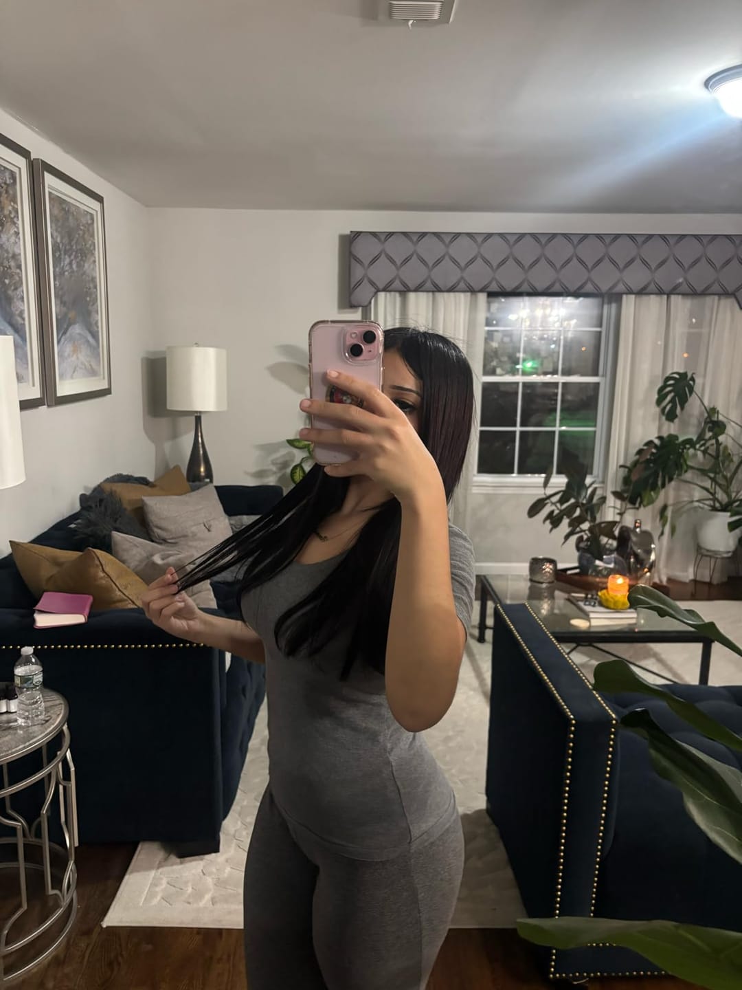 Customer photo review of Virgin Genius Weft Hair Extensions Jet Black #1