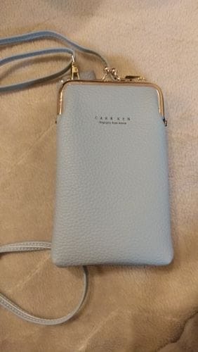 Customer photo review of Leather Phone Purse