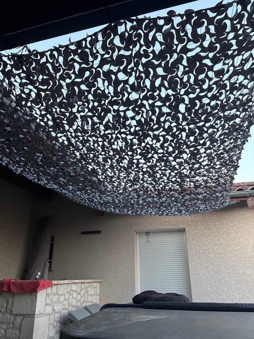 Customer photo review of Filet de camouflage renforcé gris