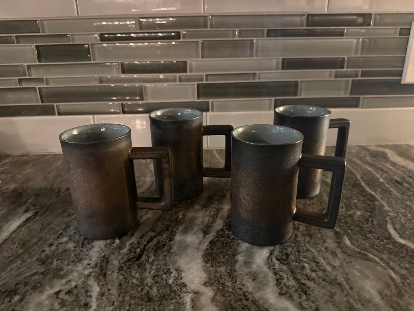 Customer photo review of Vintage Industrial Coffee Cups