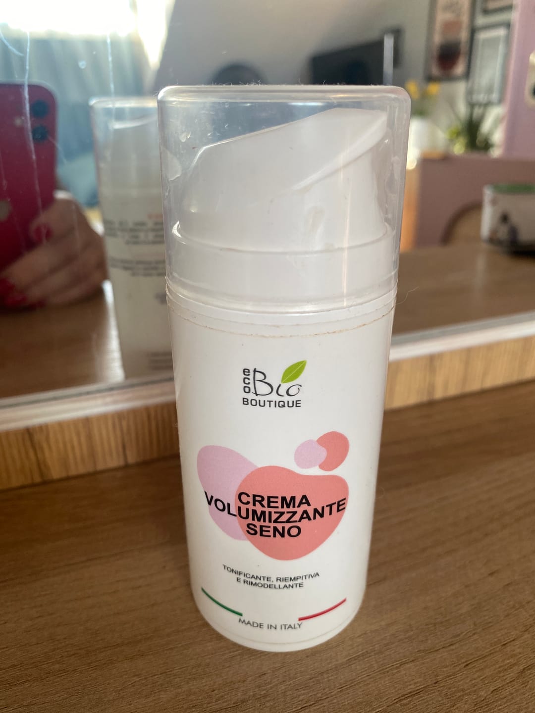 Customer photo review of Crema Volumizzante Seno