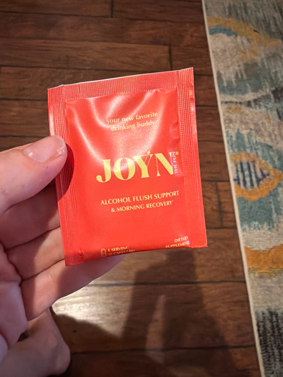 Customer photo review of Alcohol Flush and Hangover Reducer Capsules