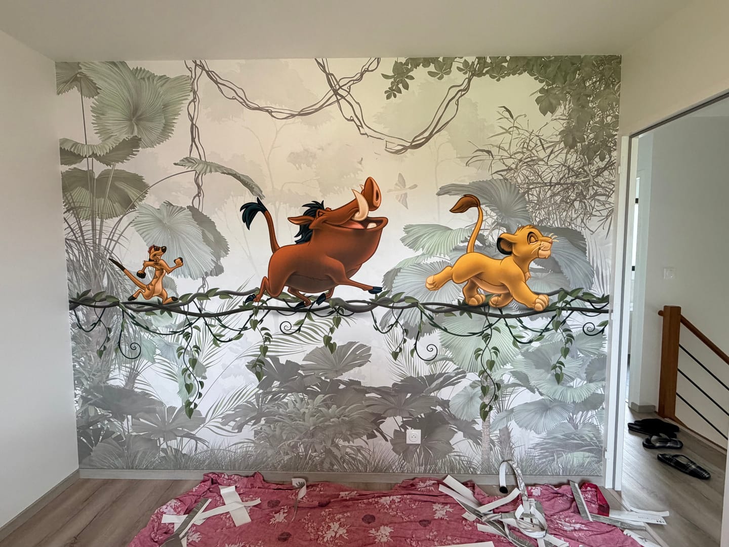 Customer photo review of Papier Peint Animaux  Roi Lion