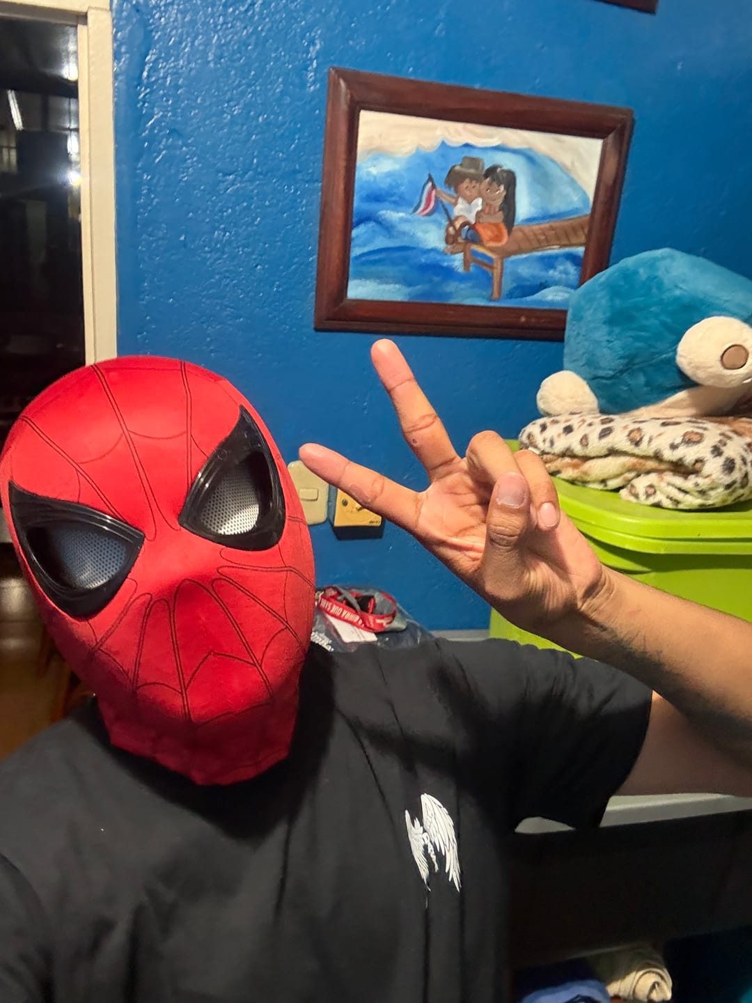 Customer photo review of The OG Spidey Gear™ - Winking Mask