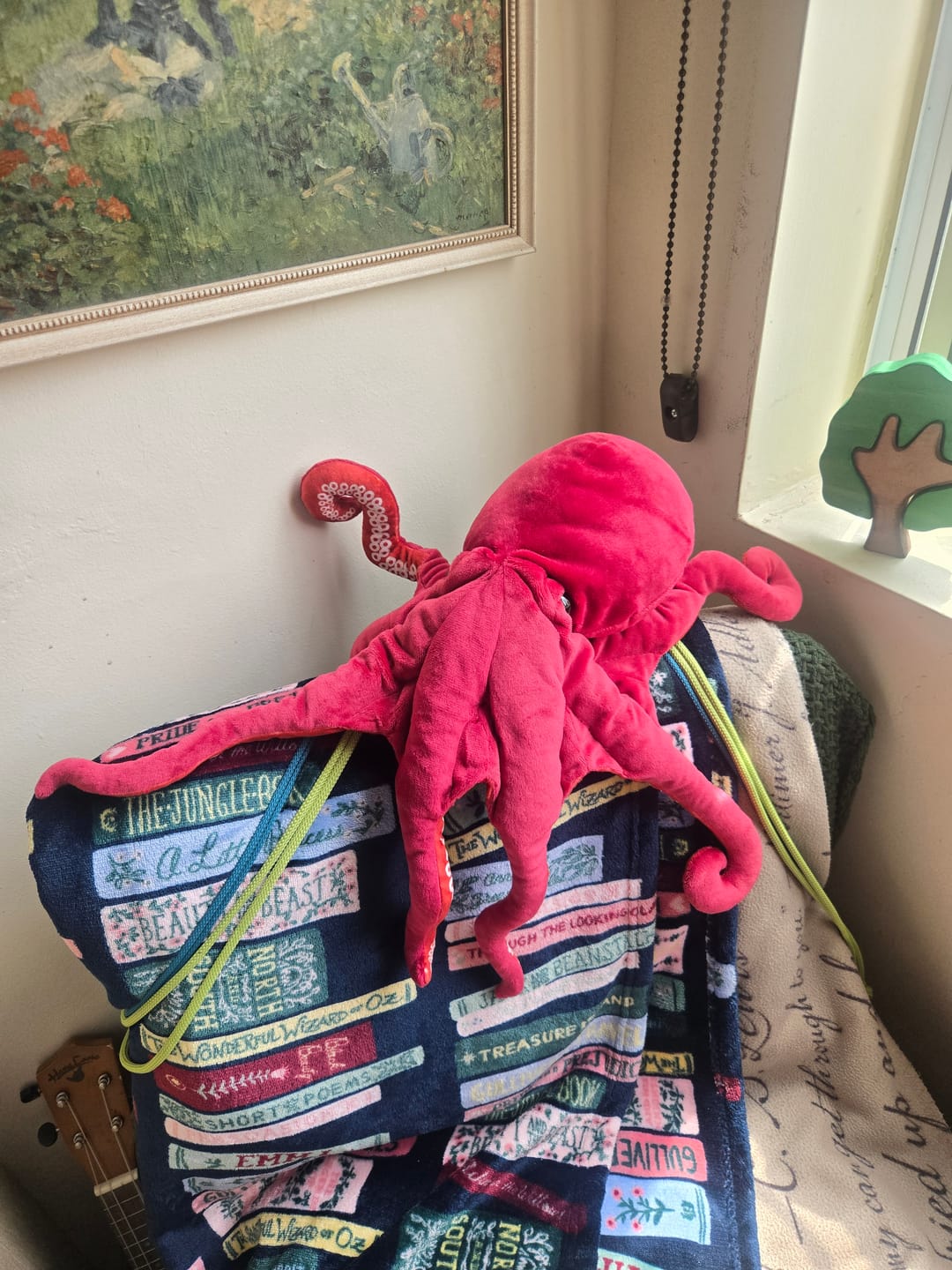 Customer photo review of Red Octopus Soft Stuffed Plush Toy