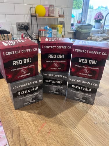 Customer photo review of Single Serve Coffee Bags Bundle
