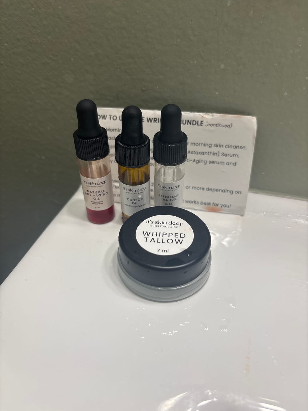 Customer photo review of The Wrinkle Bundle Sample Set