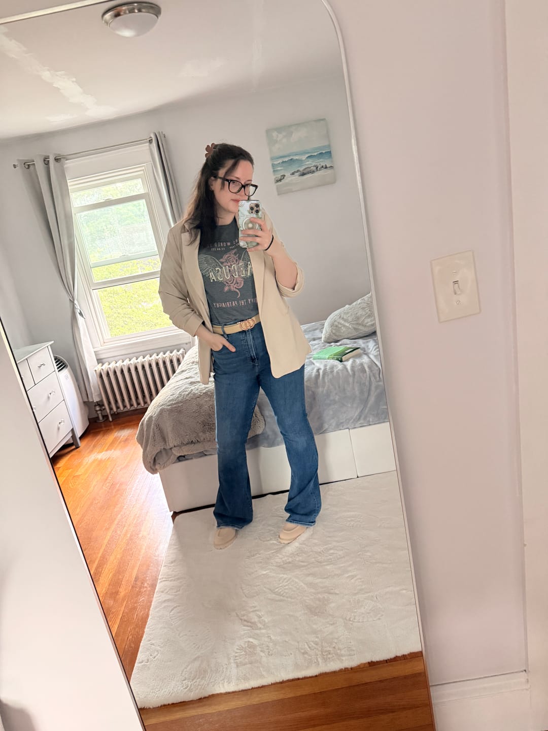 Customer photo review of Medusa Band Shirt | Feminist Soft 100% Cotton Tee