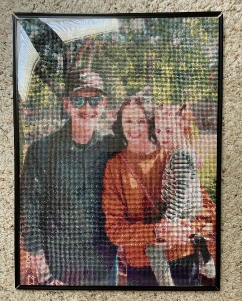 Customer photo review of Custom Diamond Painting Kits