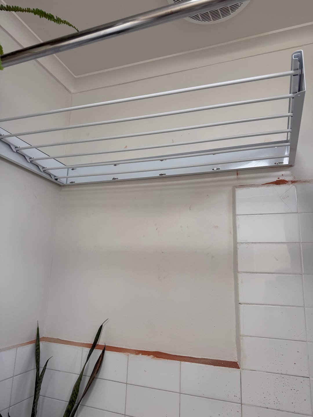Customer photo review of Wall Mounted Drying Rack - Foldable Indoor and Outdoor Drying Rack
