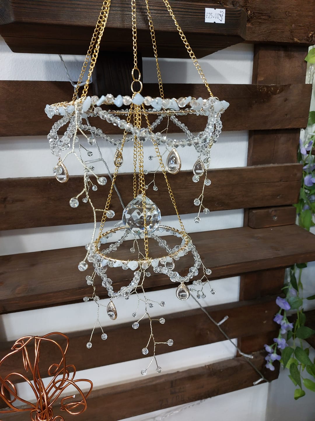 Customer photo review of Patreon - Crystal Chandelier Sun Catcher DIY Kit - Gloria